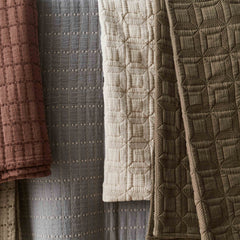 Ayla Organic Cotton Quilted Bed Blanket