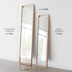 Hinoki Wood Floor Mirror