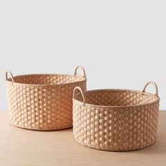 Kawi Wicker Floor Basket
