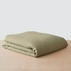 Stonewashed Linen Curated Bed Bundle - Sage/Graphite Stripe