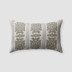 Zara Block Print Lumbar Pillow