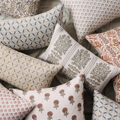 Zara Block Print Lumbar Pillow