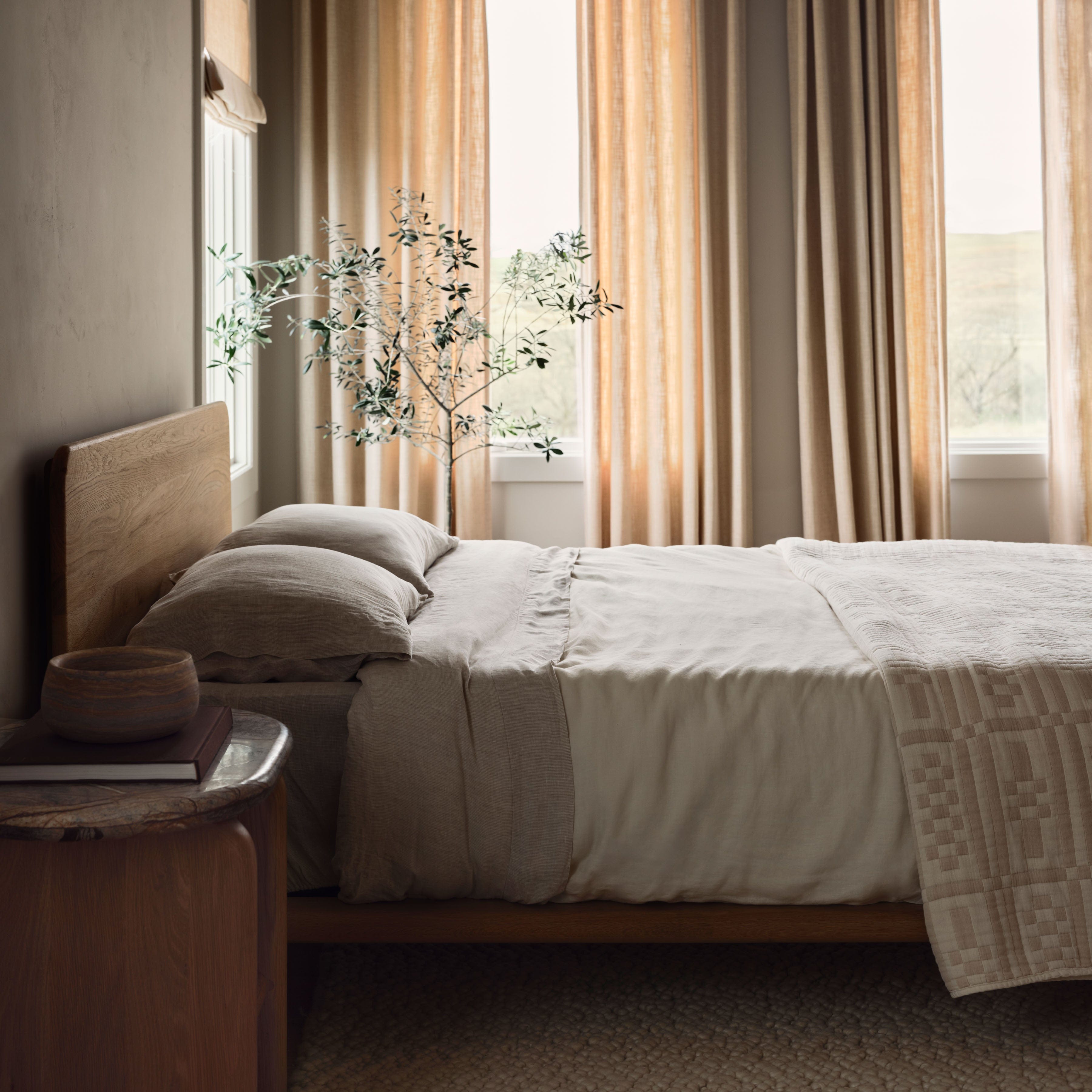 Alegria Organic Cotton Quilted Bed Blanket