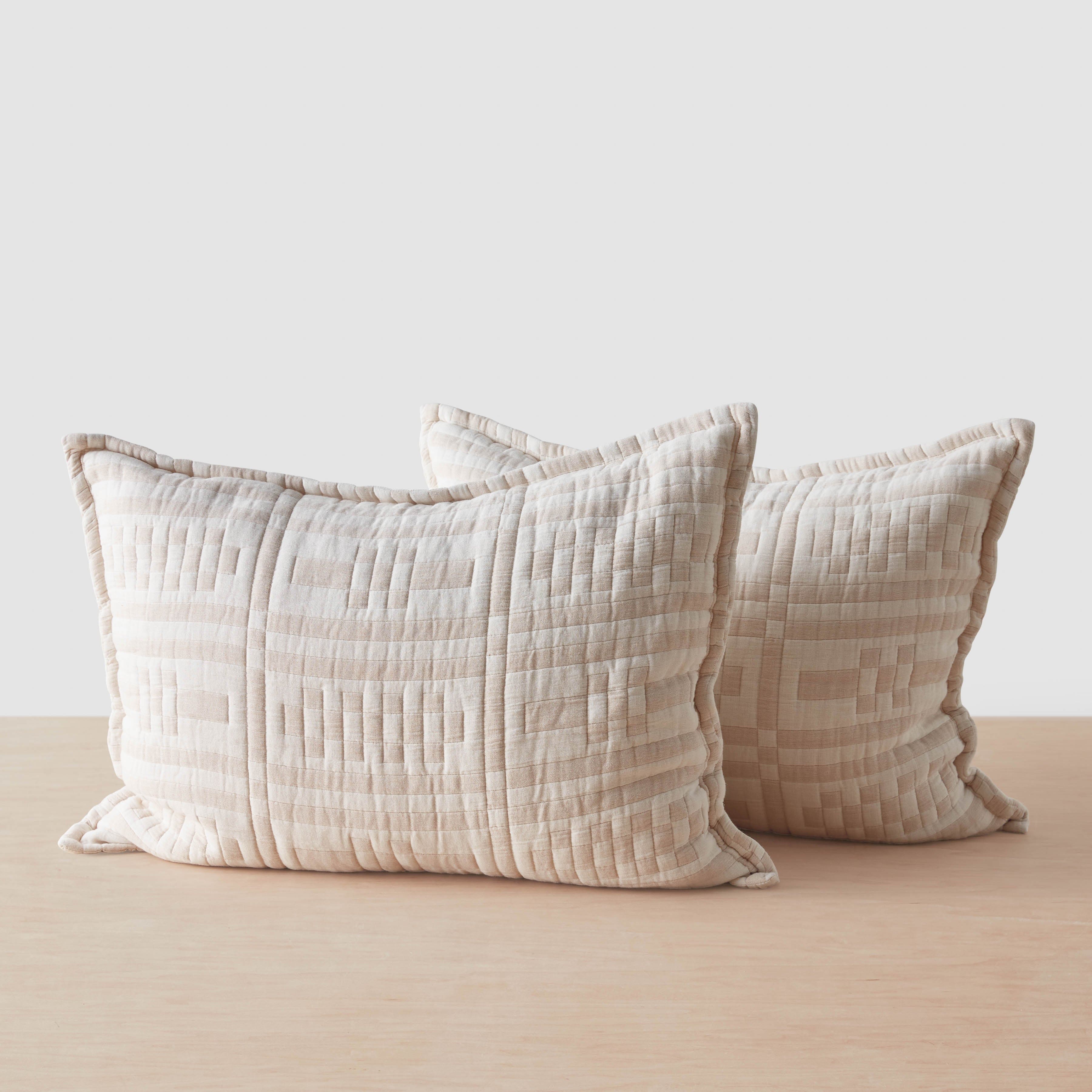 Alegria Organic Cotton Quilted Shams