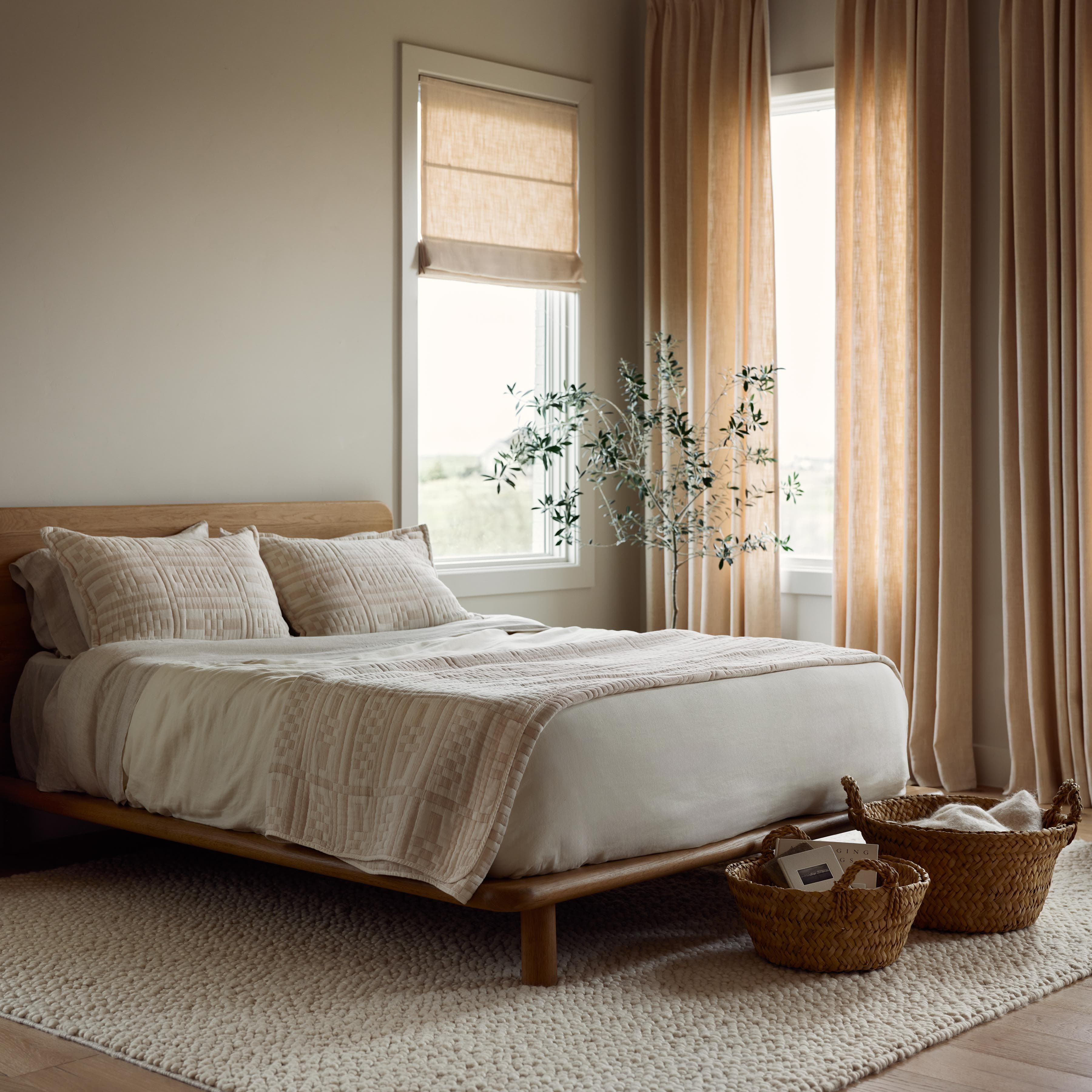 Alegria Organic Cotton Quilted Shams