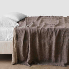 Censo Oversized Linen Bed Blanket