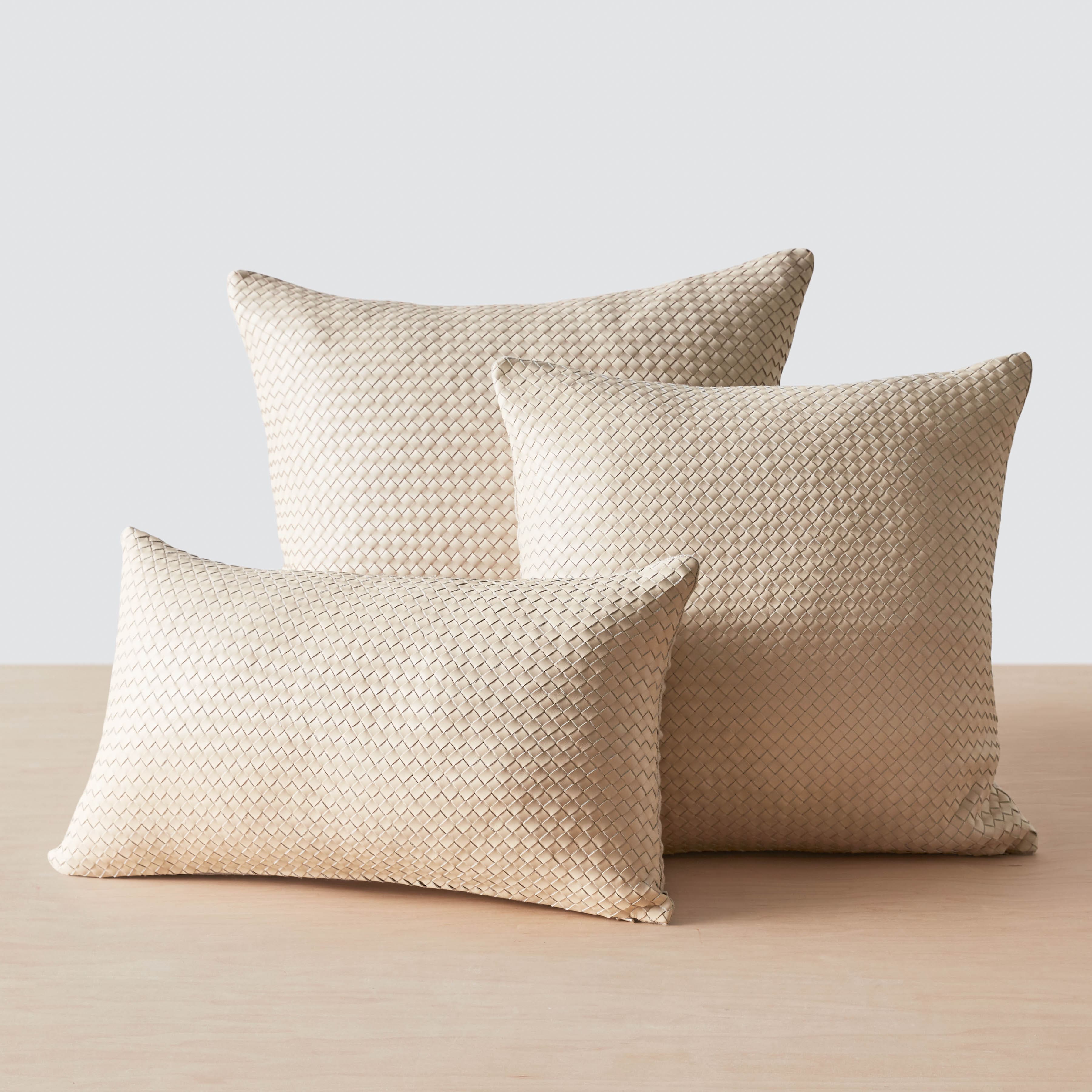 Dhara Leather Square Pillow