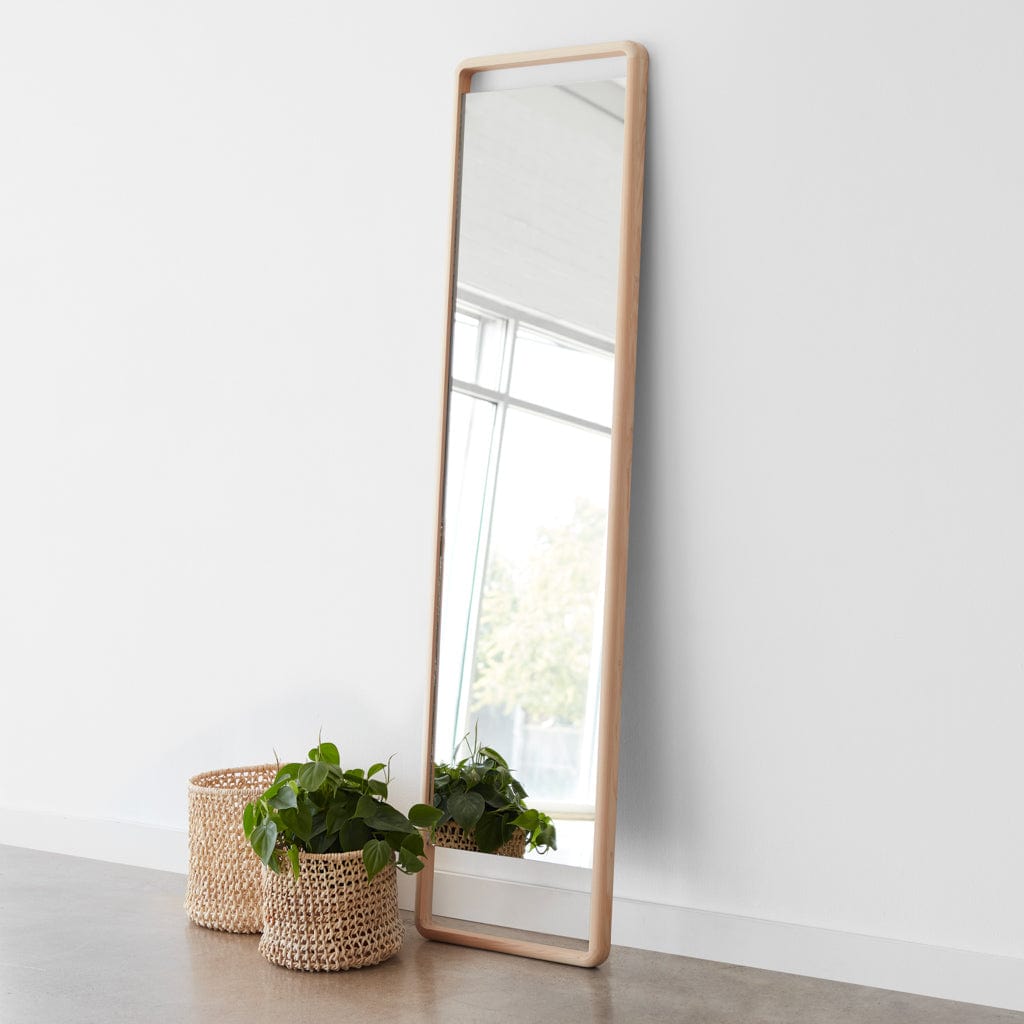 Hinoki Wood Floor Mirror