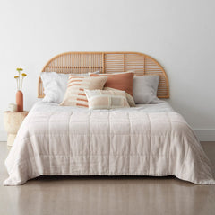 Java Rattan Headboard