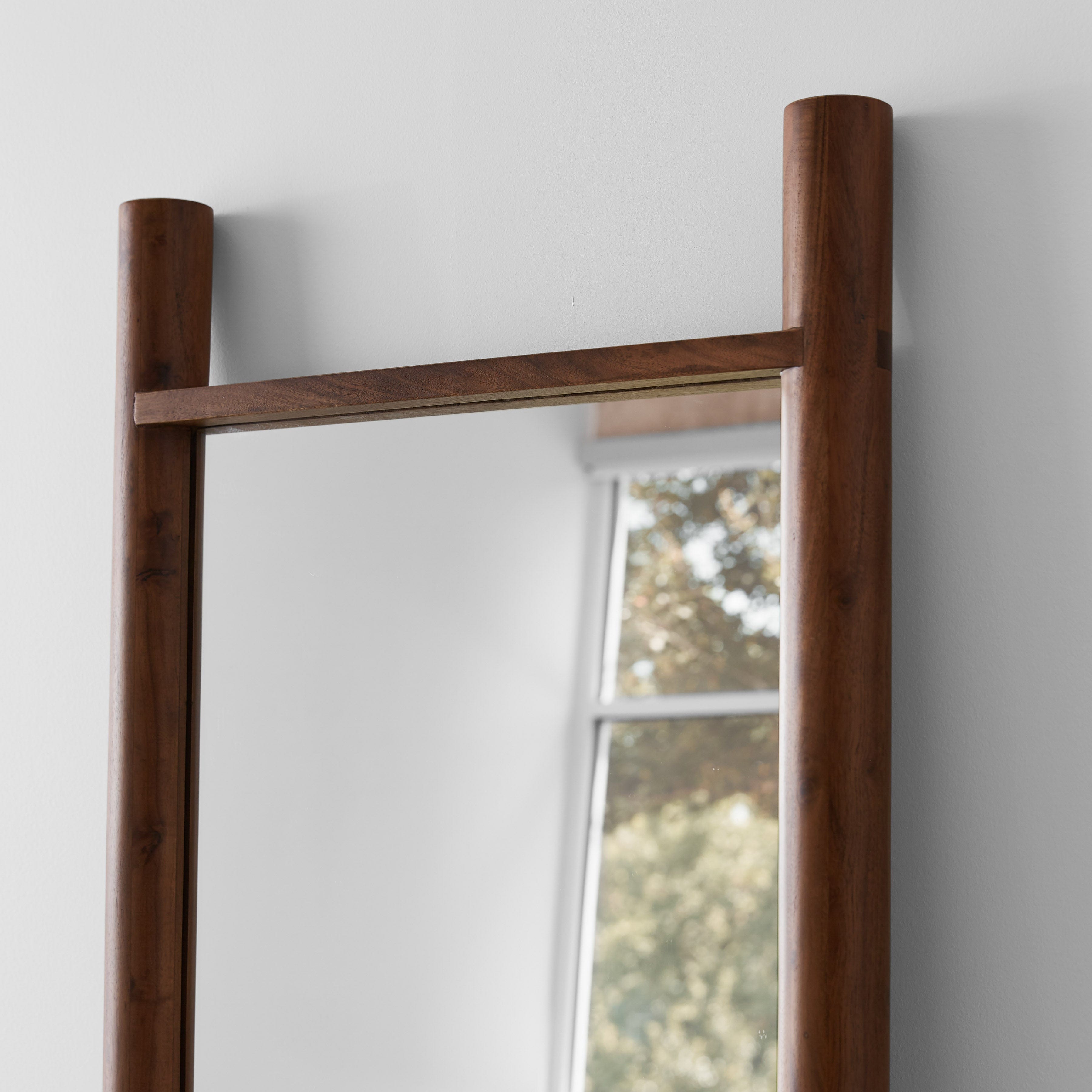 Johar Wood Floor Mirror