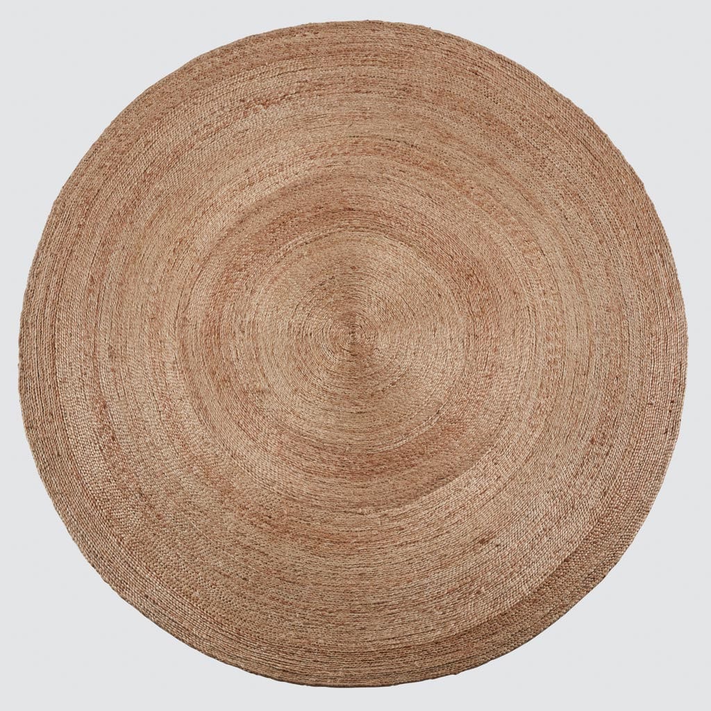 Rassi Handwoven Round Jute Area Rug - 4' Round