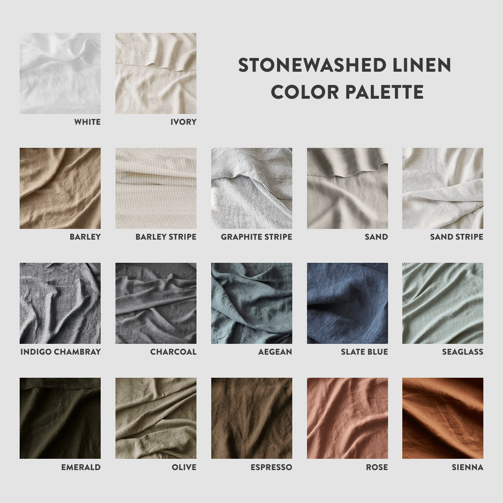 Stonewashed Linen Pillowcases