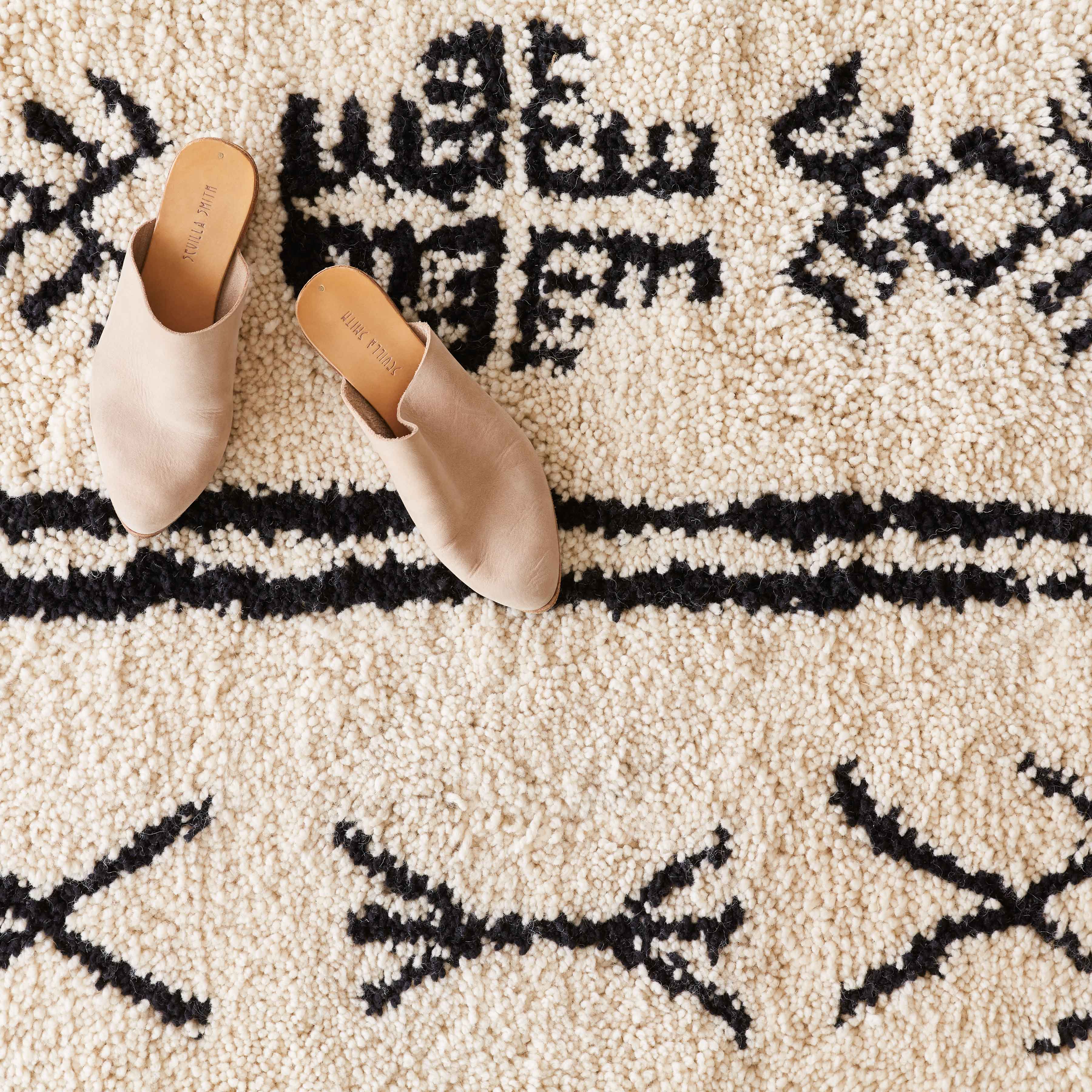 Salima Hand-Knotted Beni Ourain Accent Rug