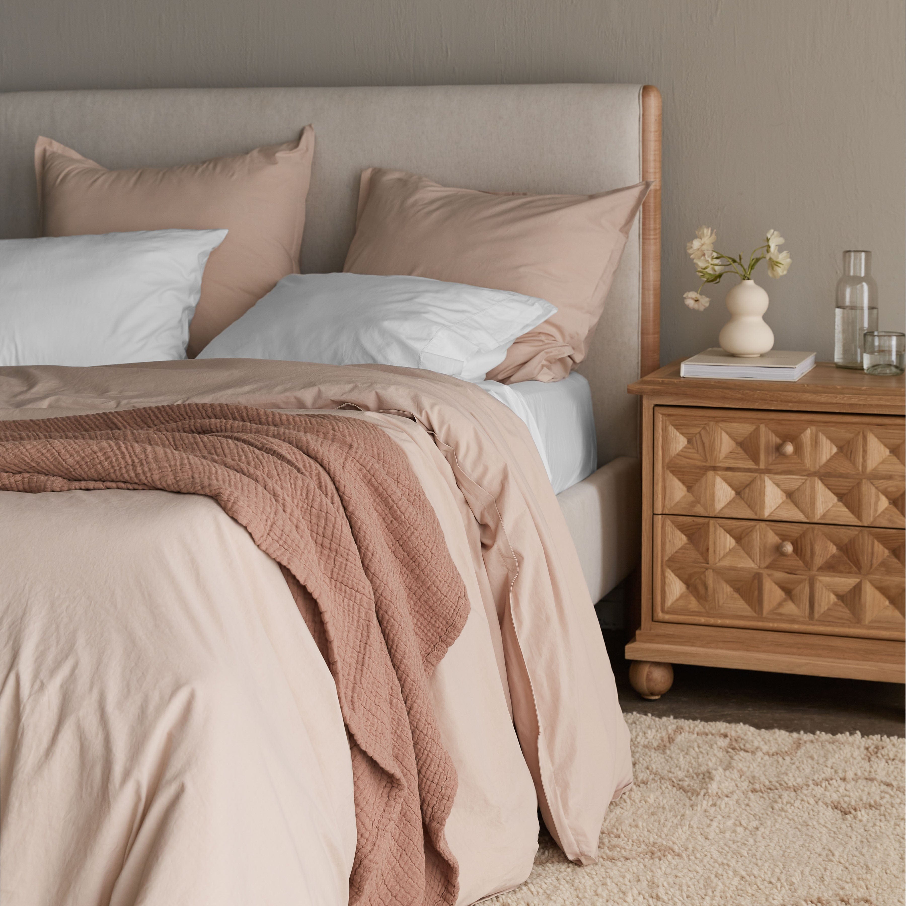 Stonewashed Organic Cotton Percale Duvet Cover