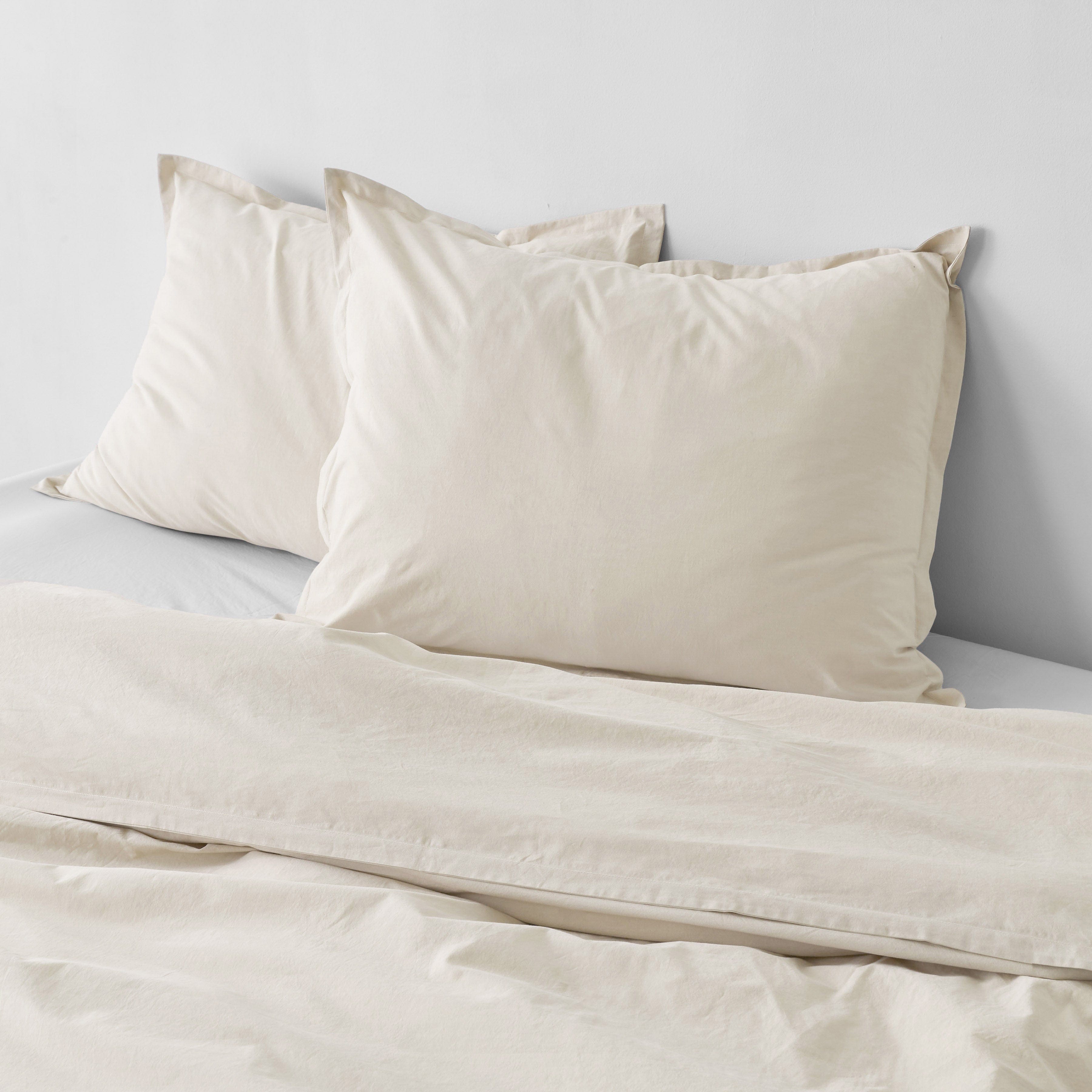 Stonewashed Organic Cotton Percale Duvet Cover