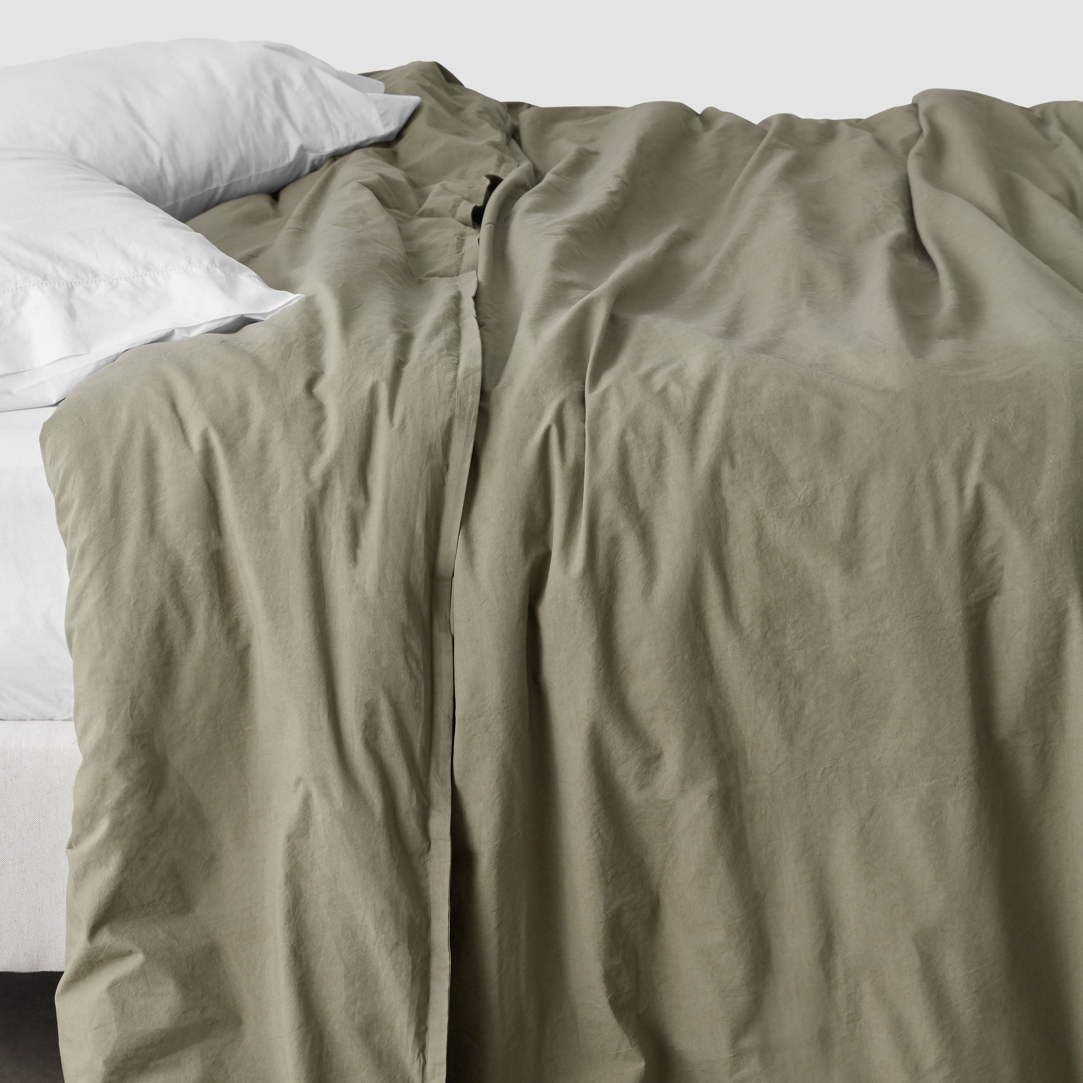 Stonewashed Organic Cotton Percale Duvet Cover