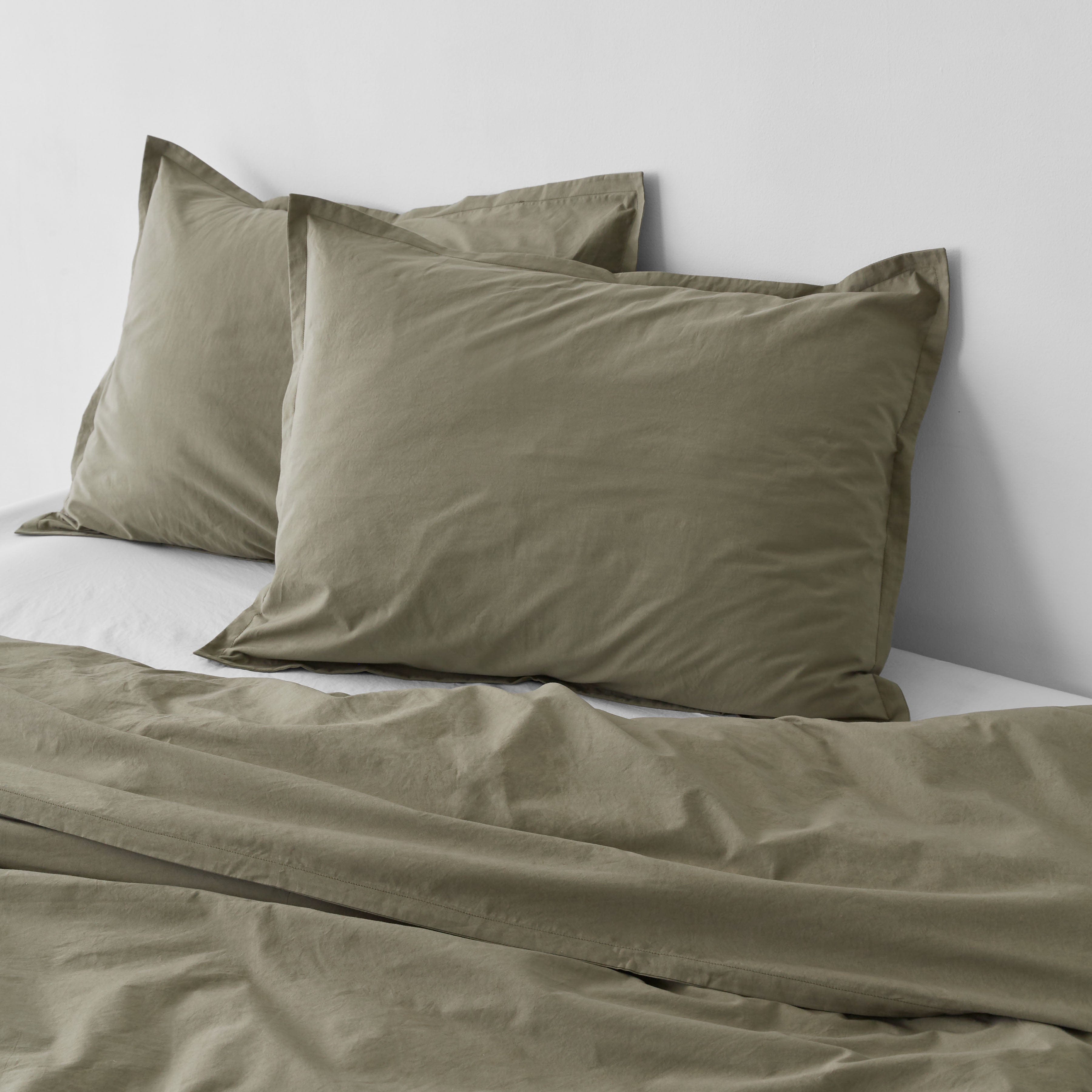 Stonewashed Organic Cotton Percale Duvet Cover