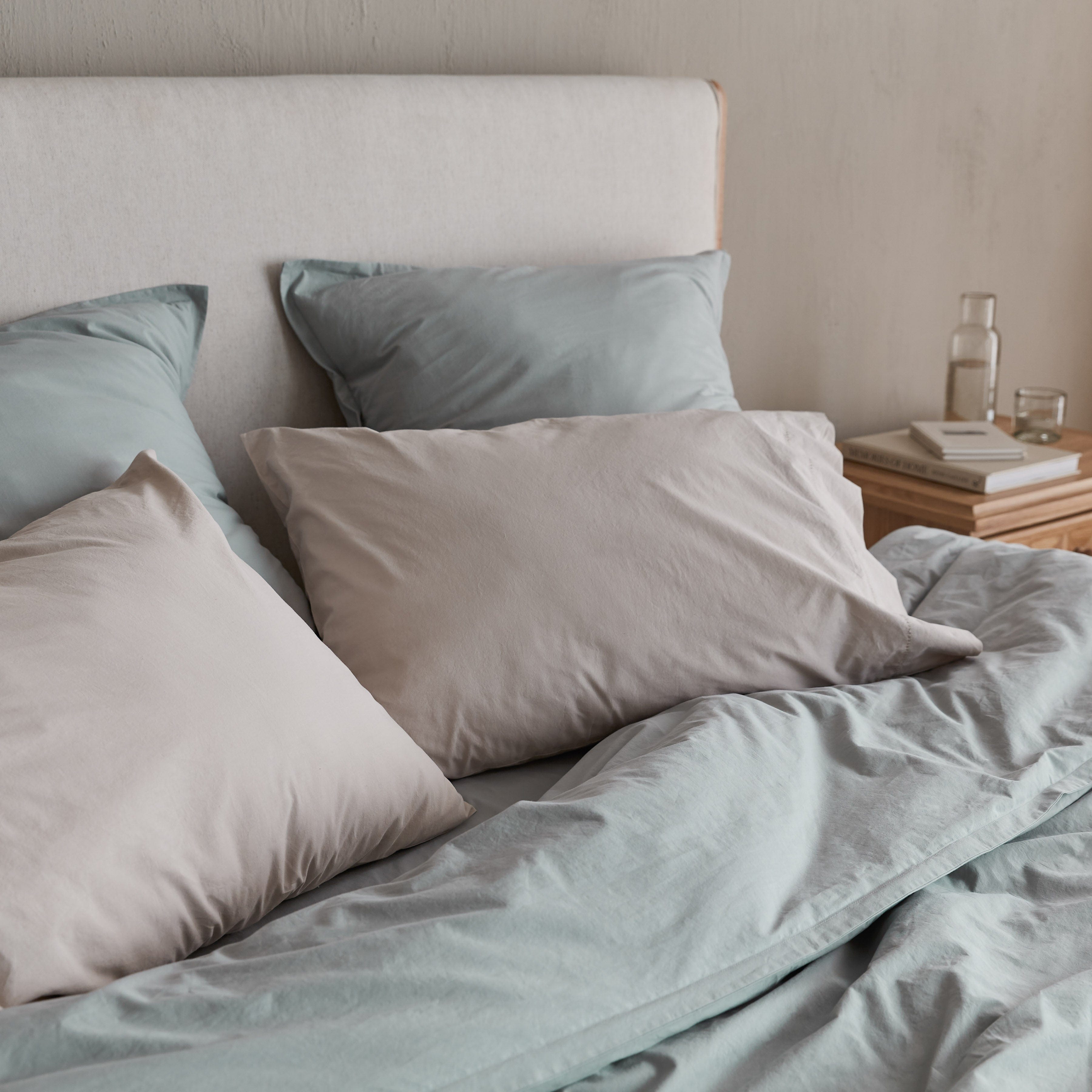Stonewashed Organic Cotton Percale Duvet Cover