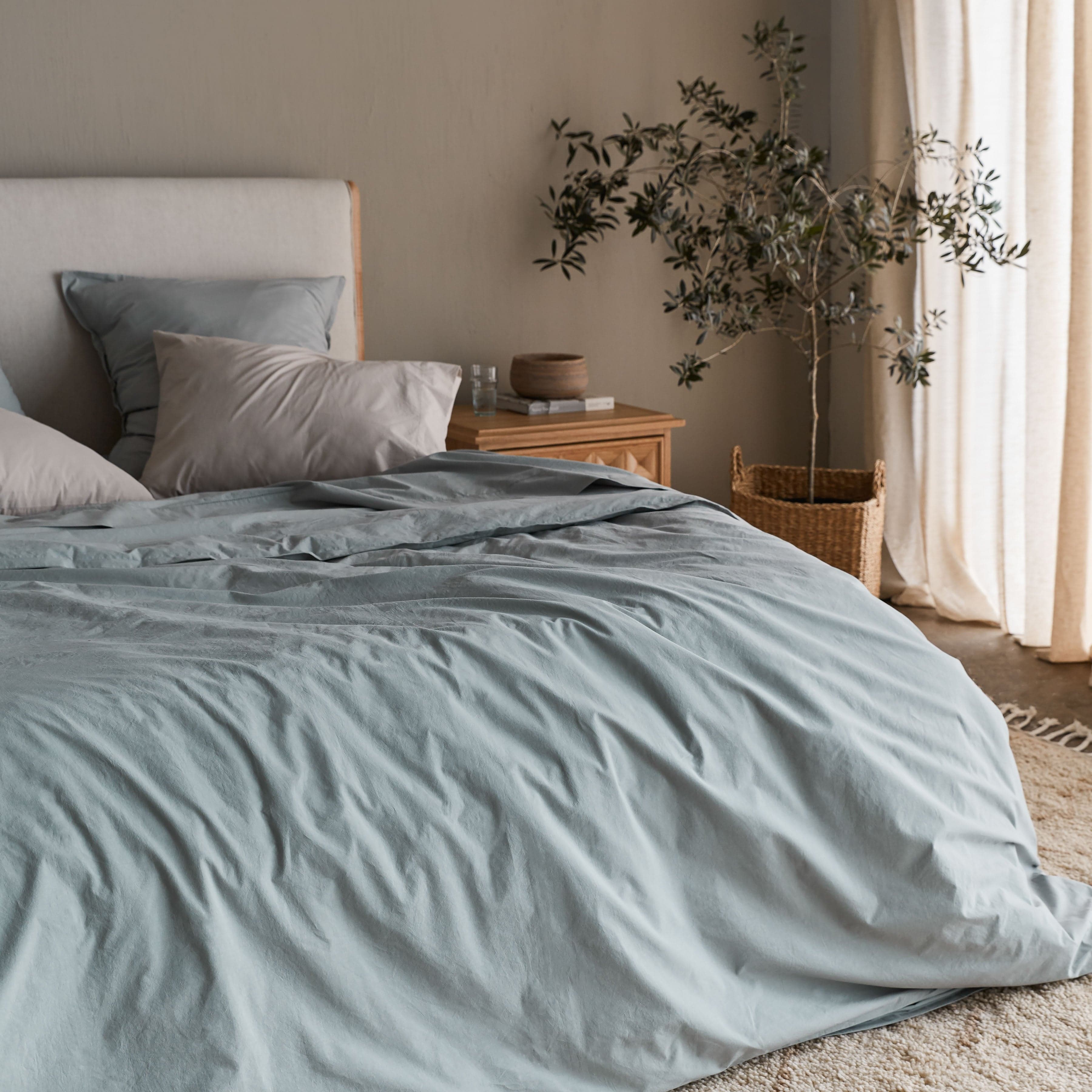 Stonewashed Organic Cotton Percale Duvet Cover
