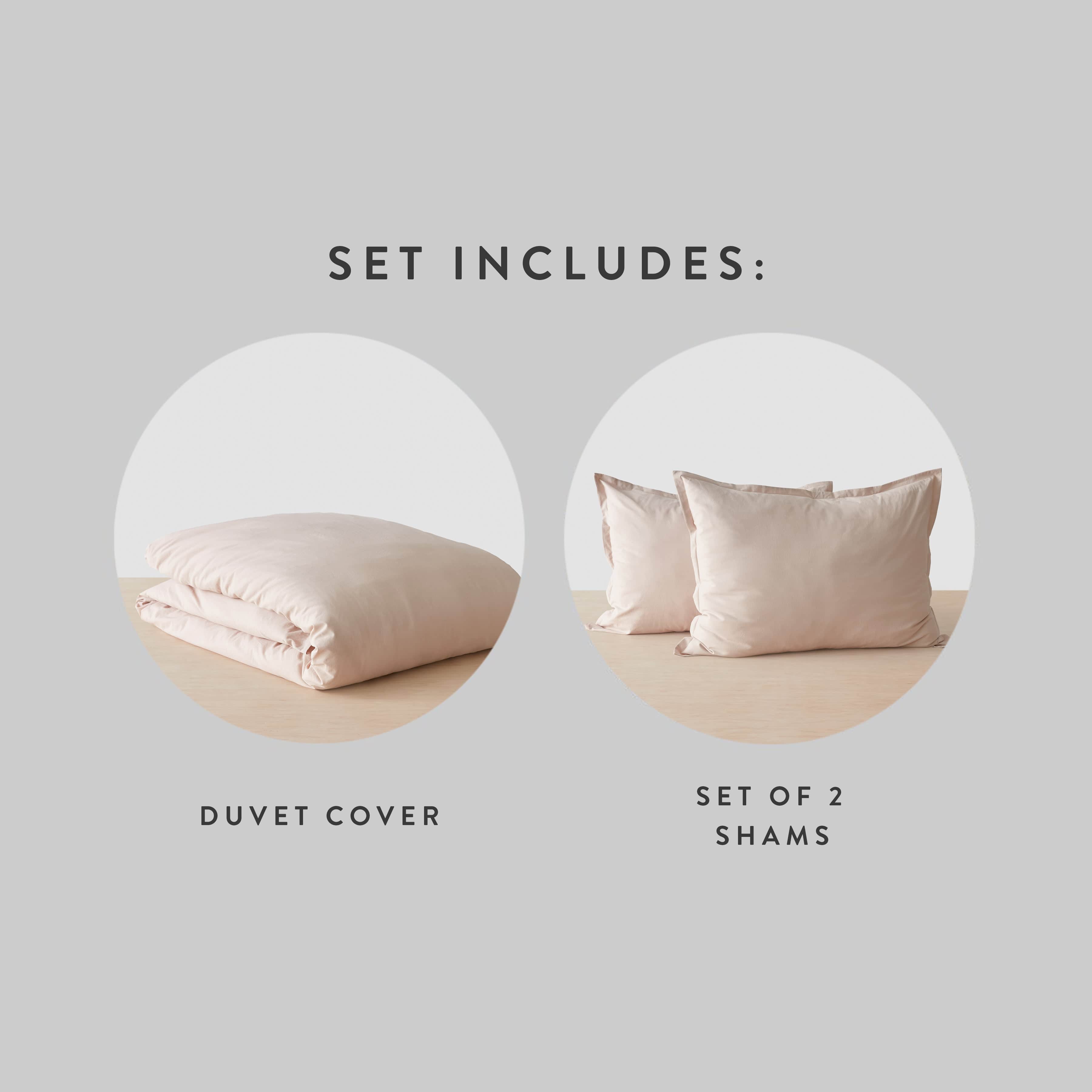 Stonewashed Organic Cotton Percale Duvet Cover