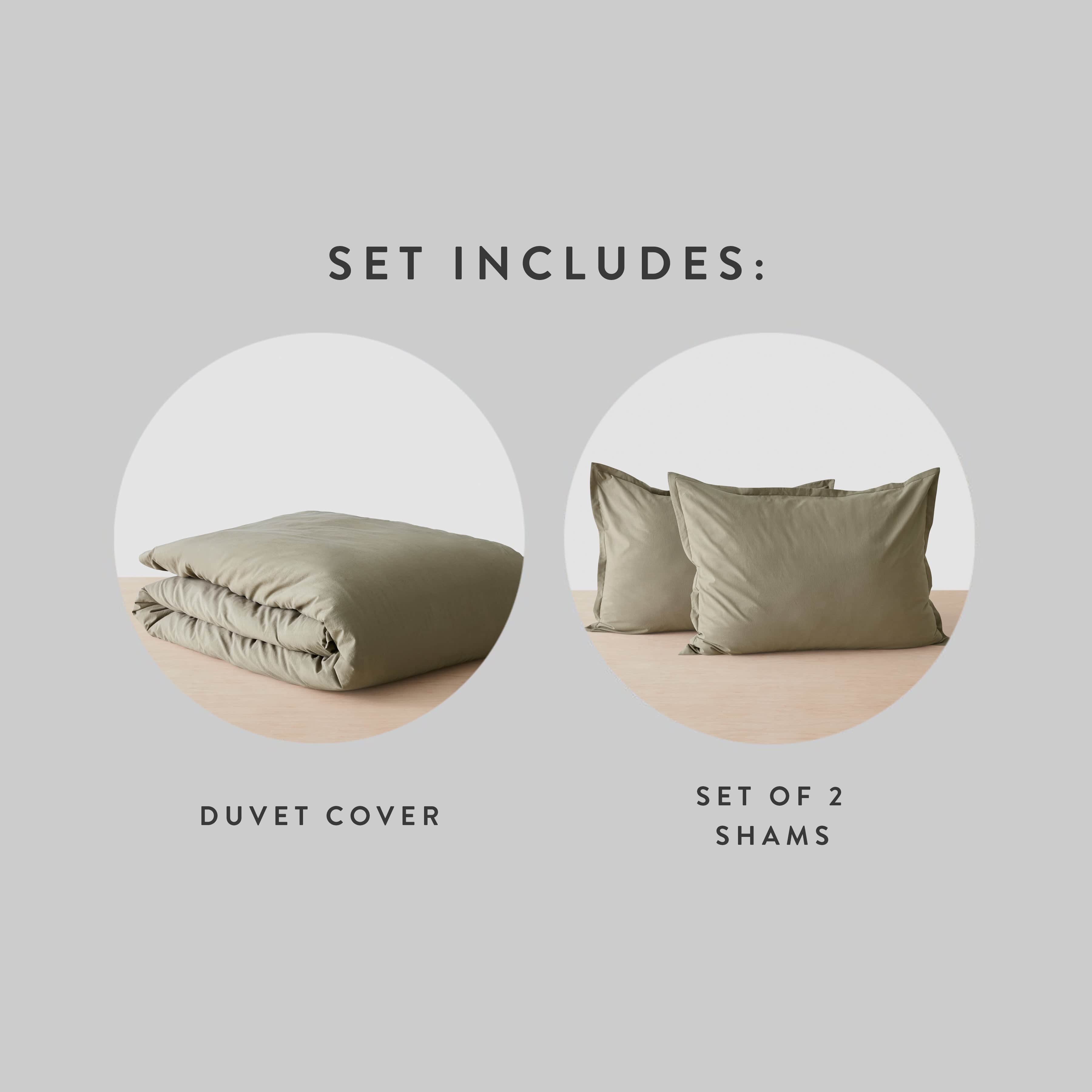 Stonewashed Organic Cotton Percale Duvet Cover