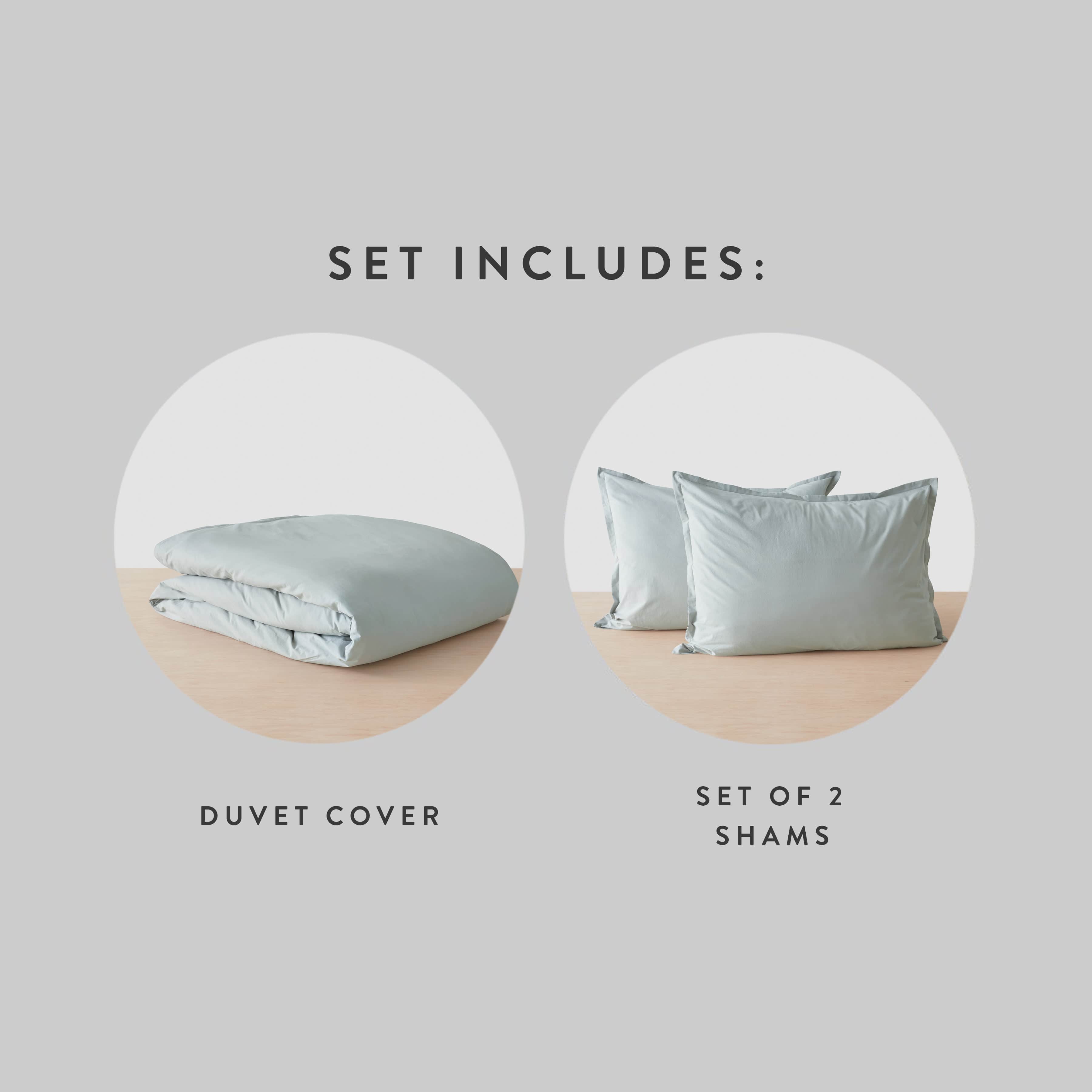 Stonewashed Organic Cotton Percale Duvet Cover