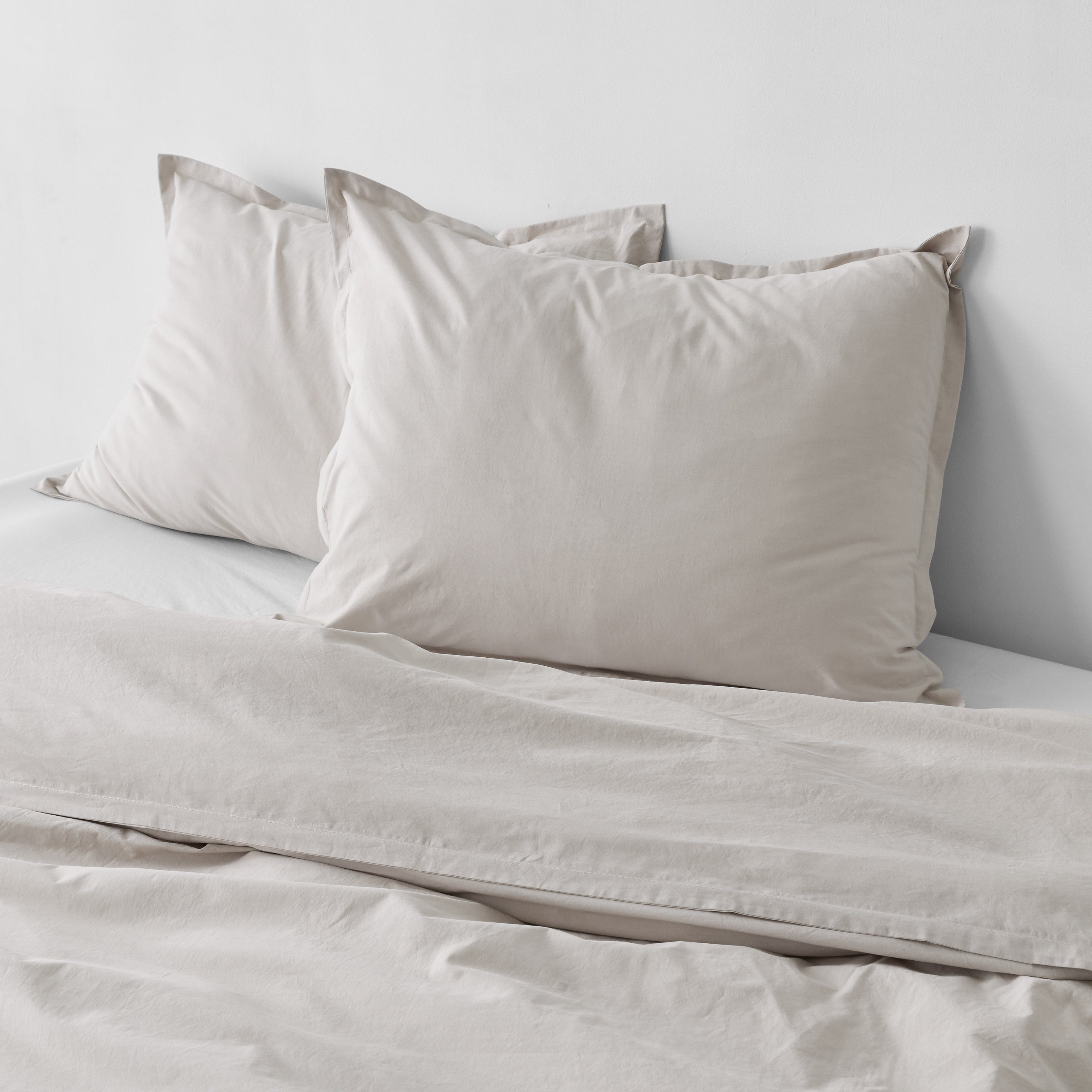 Stonewashed Organic Cotton Percale Duvet Cover