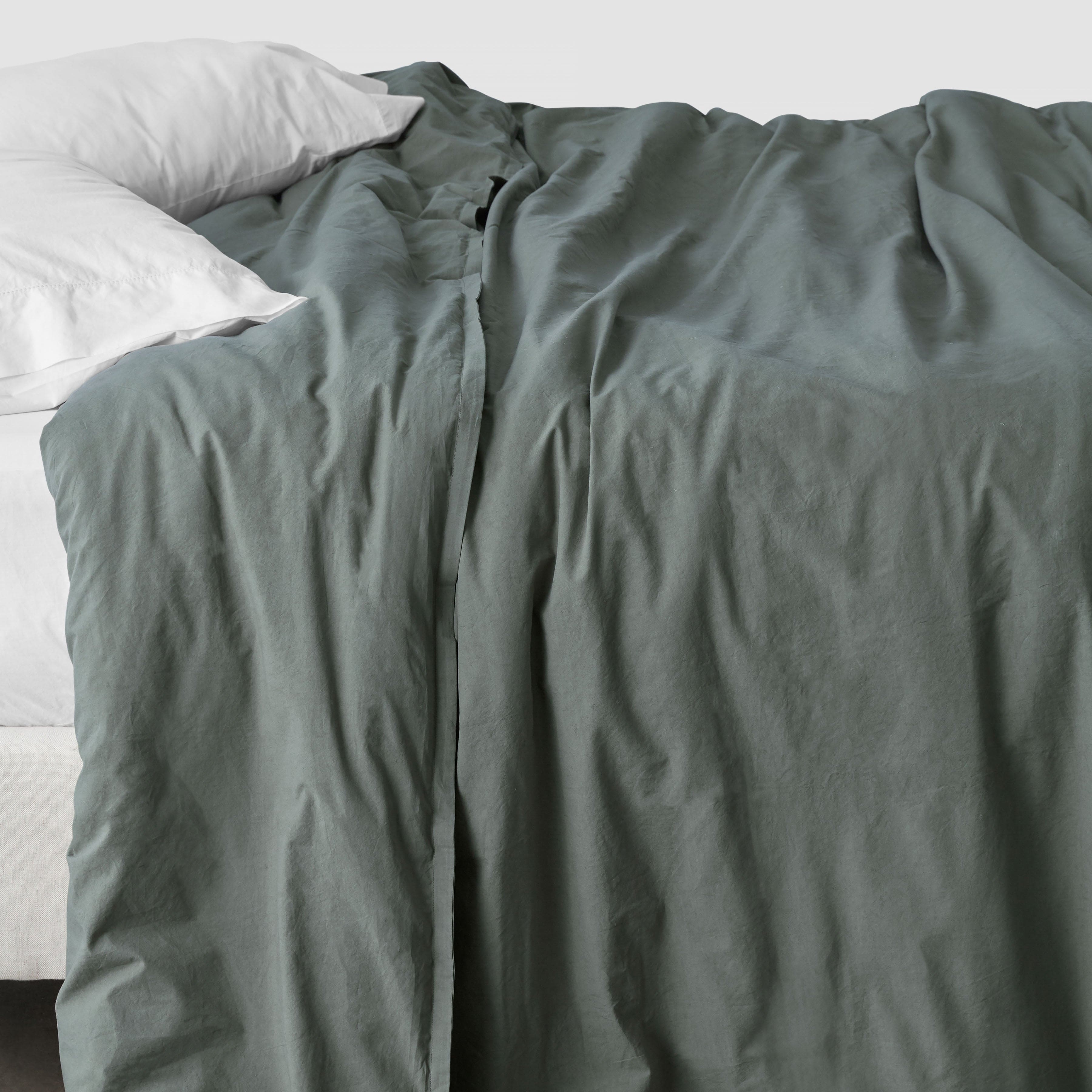 Stonewashed Organic Cotton Percale Duvet Cover