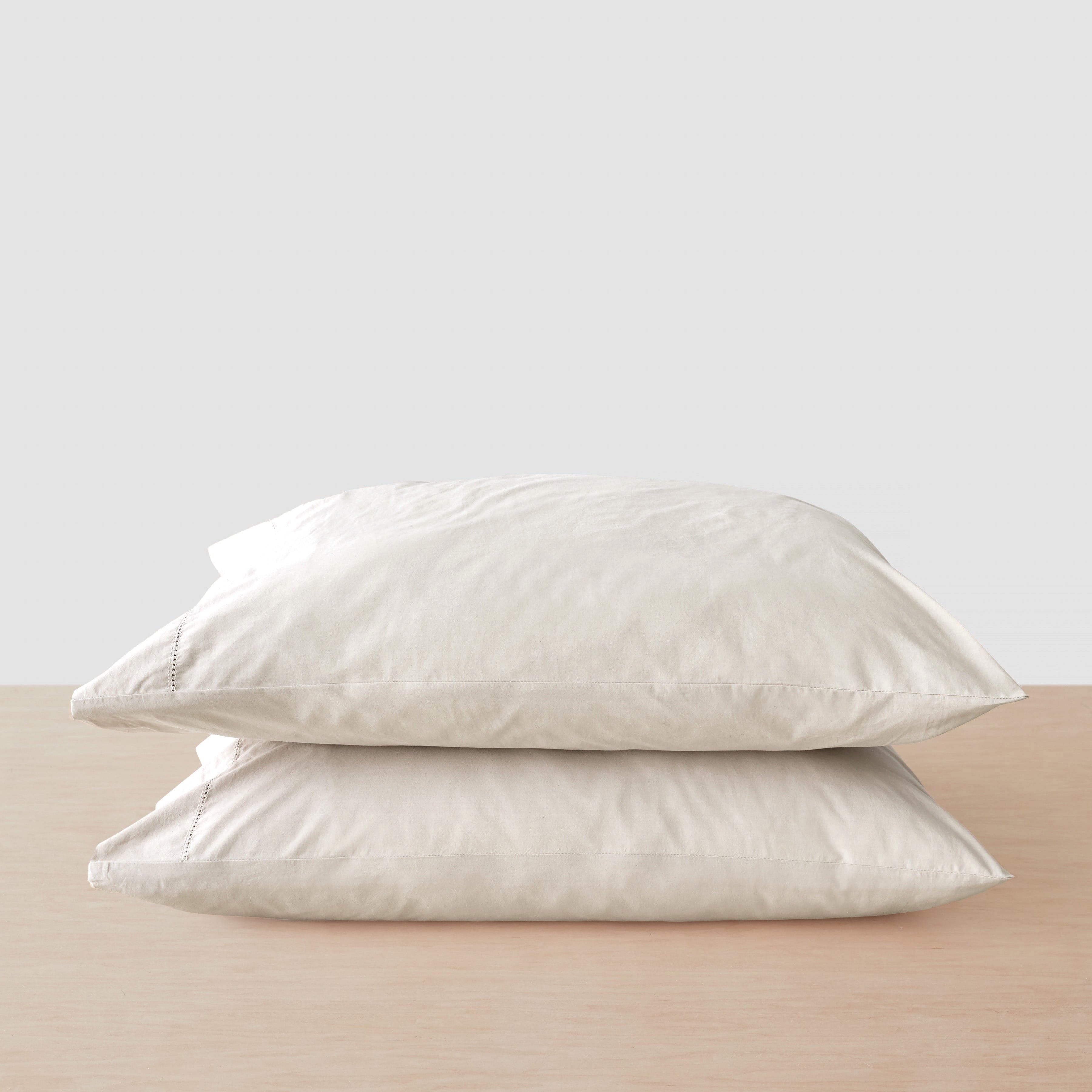 Stonewashed Organic Cotton Percale Pillowcases