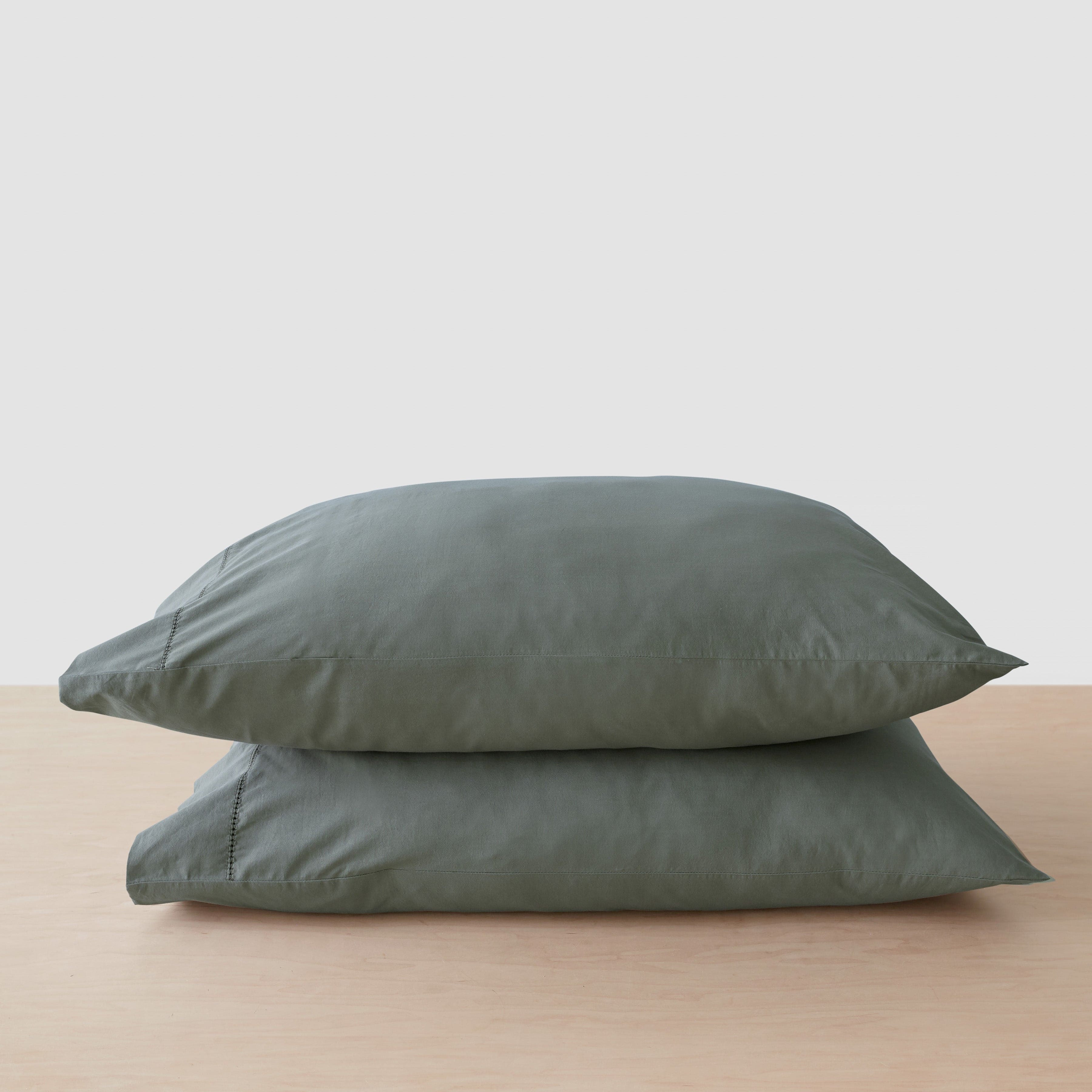 Stonewashed Organic Cotton Percale Pillowcases