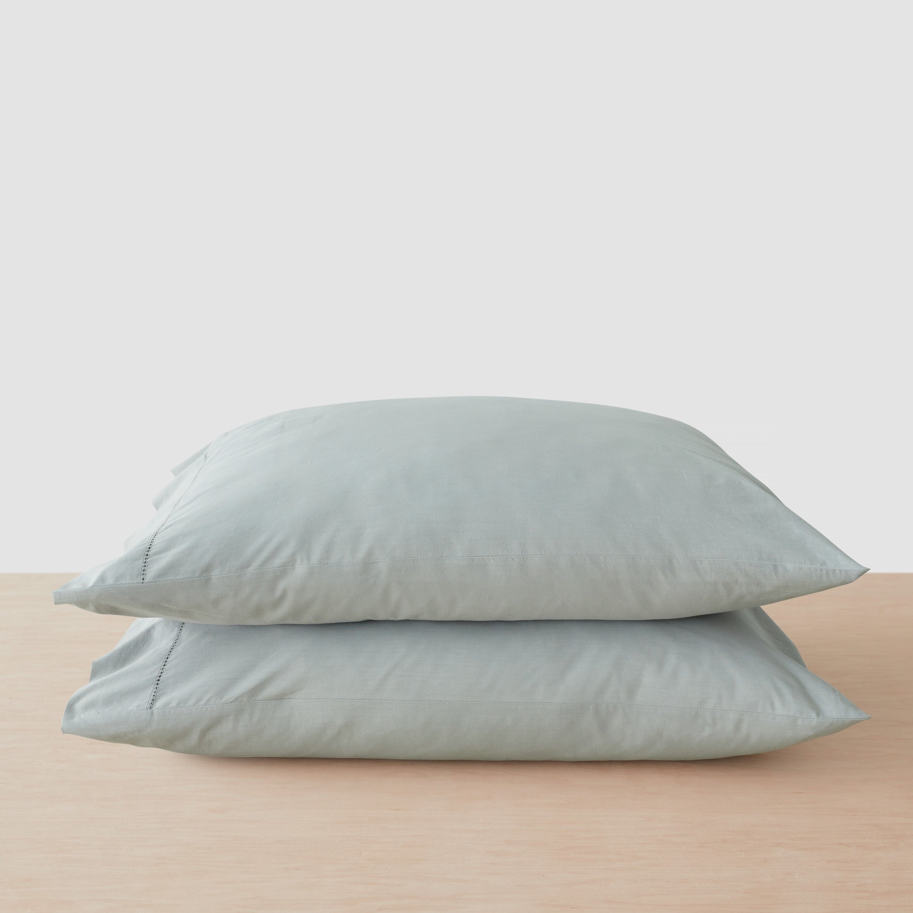 Stonewashed Organic Cotton Percale Pillowcases