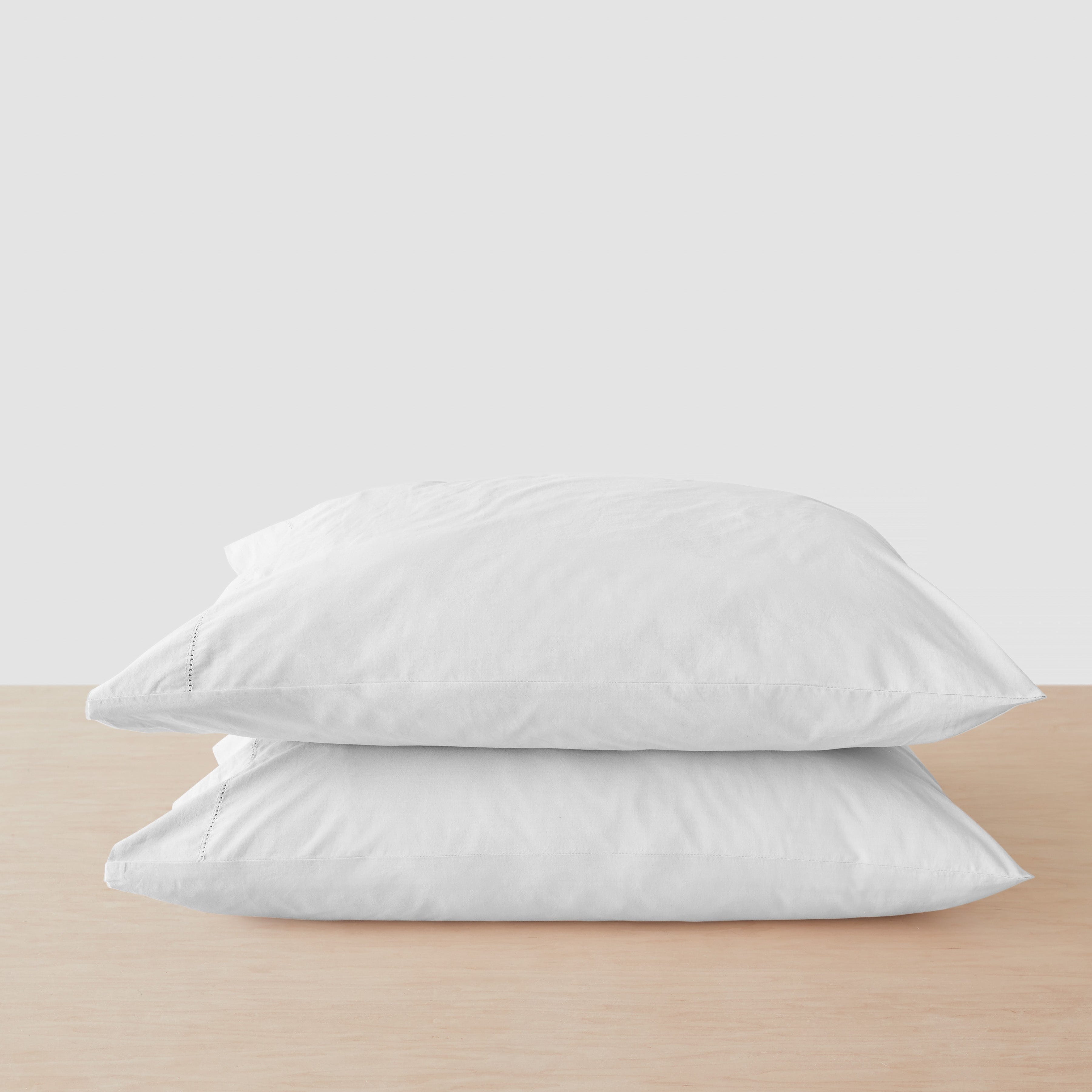 Stonewashed Organic Cotton Percale Pillowcases