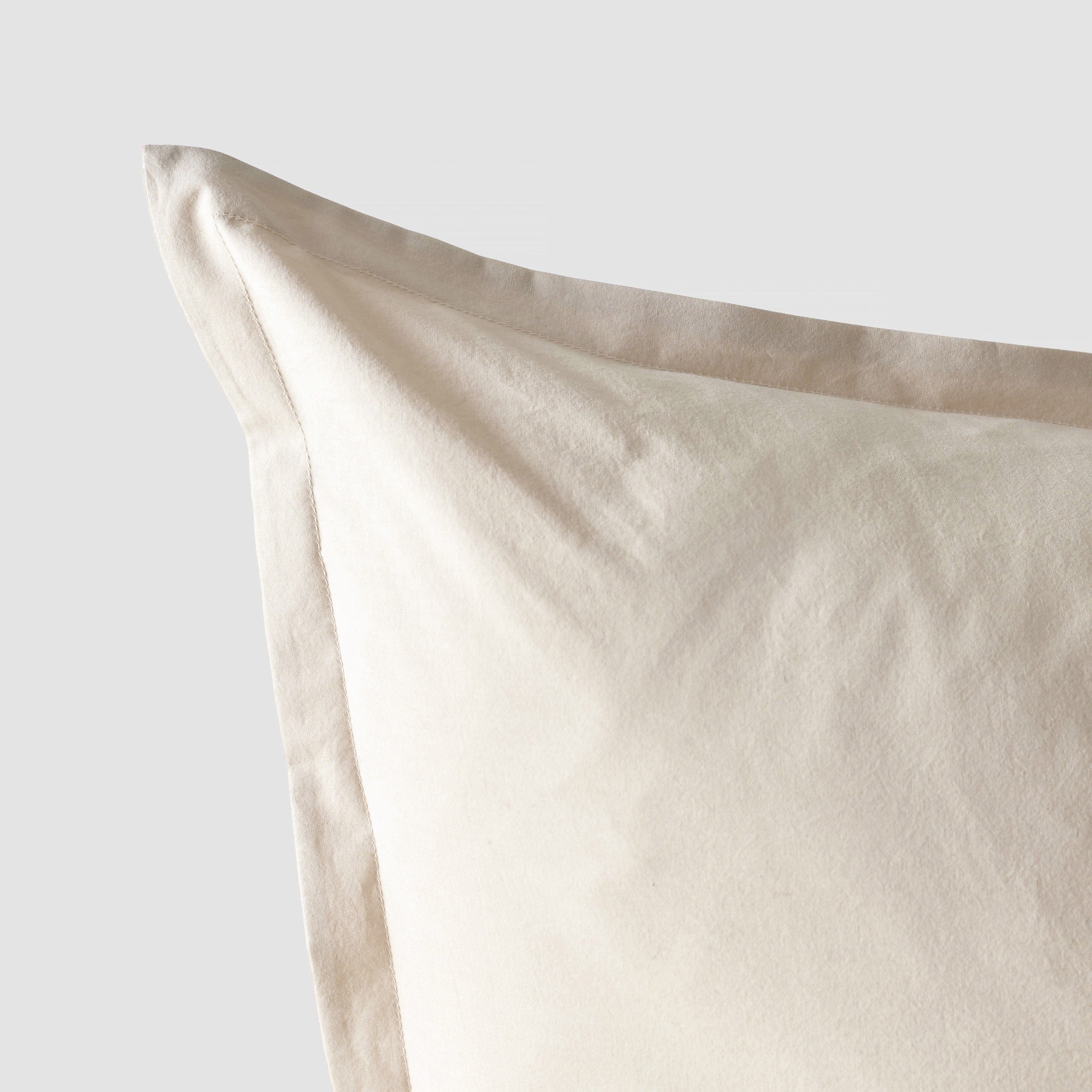 Stonewashed Organic Cotton Percale Shams