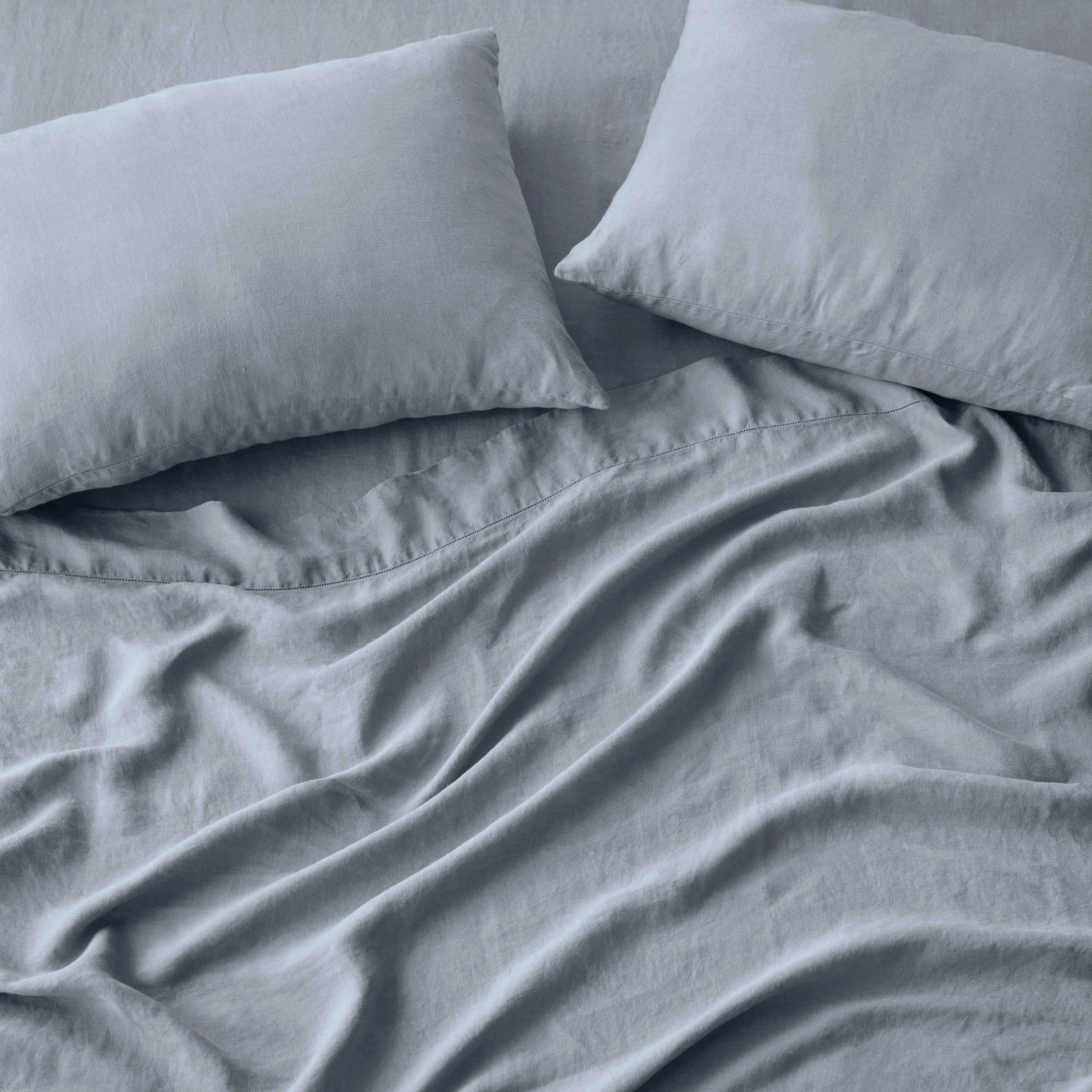 Stonewashed Organic Cotton Percale Pillowcases