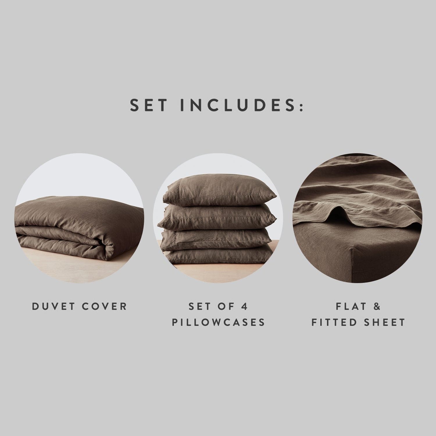 Stonewashed Linen Bed Bundle