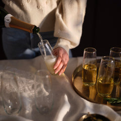 Apasco Recycled Stemless Flute Glasses - 13.5 oz - Set of 6